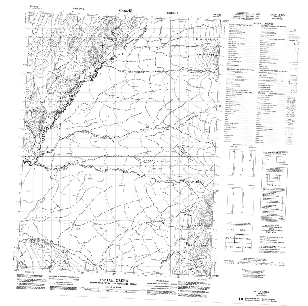 Buy Takiah Creek Topo Map 116p13 Yellowmaps Map Store 1395