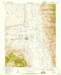 Bishop California Historical topographic map, 1:62500 scale, 15 X 15 Minute, Year 1949