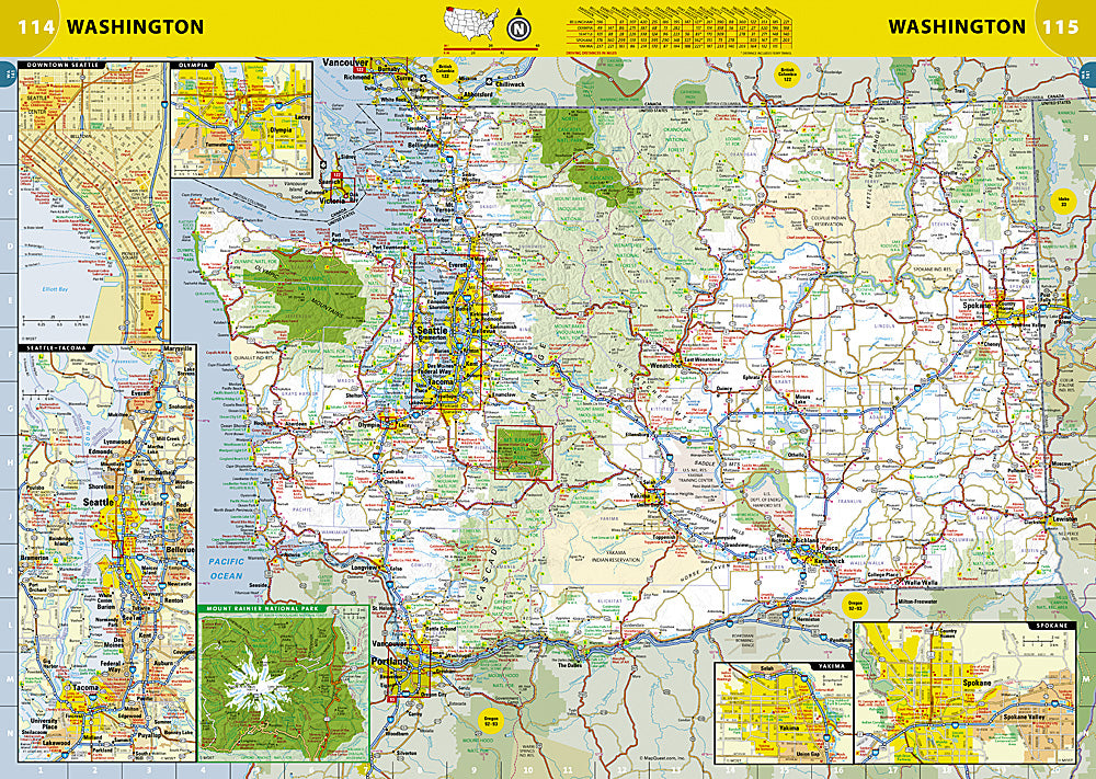 Buy map USA, Canada and Mexico Road Atlas Adventure Edition by