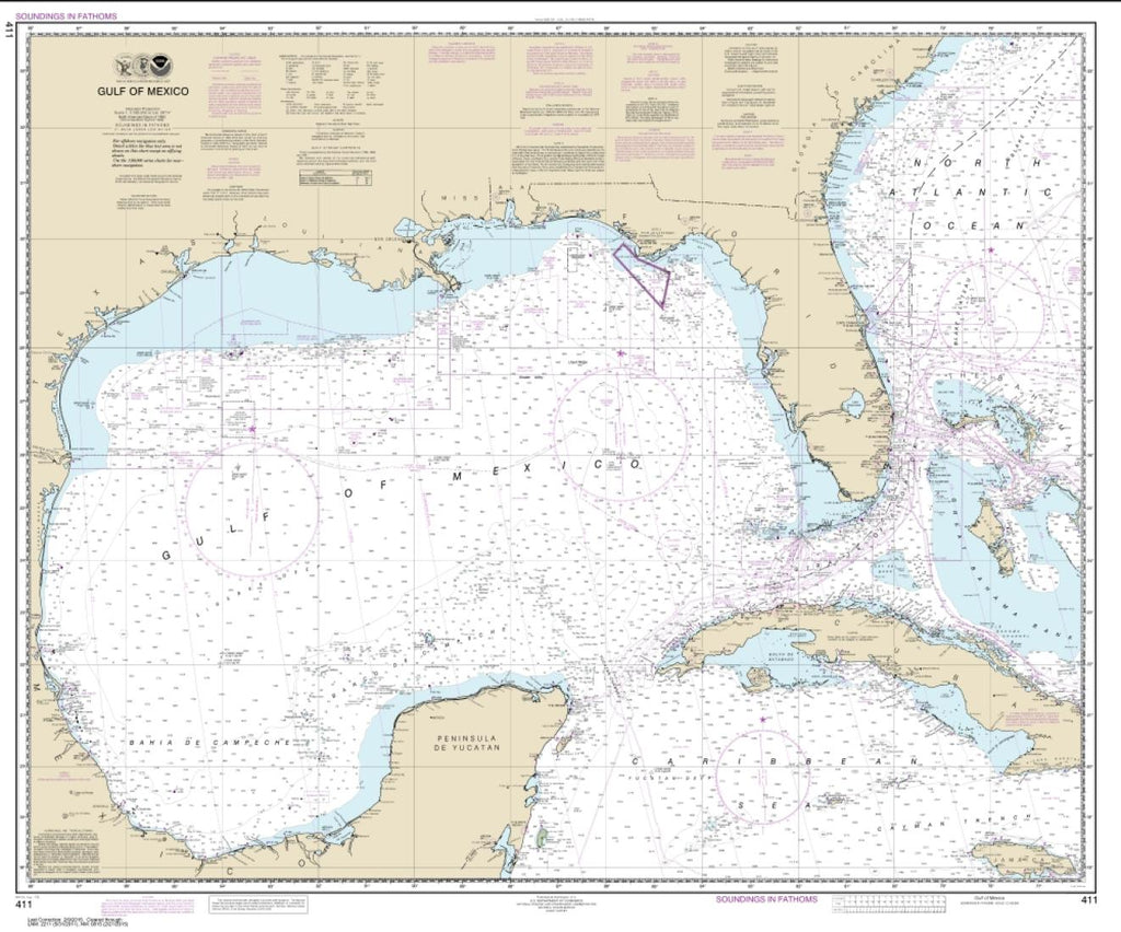 buy-map-gulf-of-mexico-411-54-by-noaa-yellowmaps-map-store