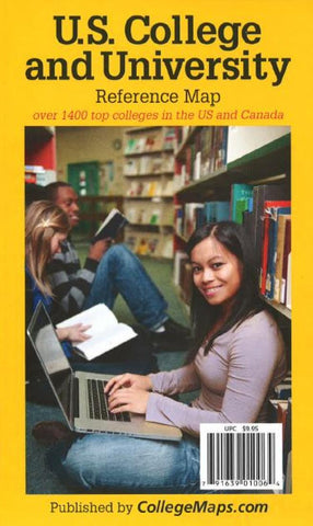 Buy map United States Colleges and Universities Reference Map by Hedberg Maps