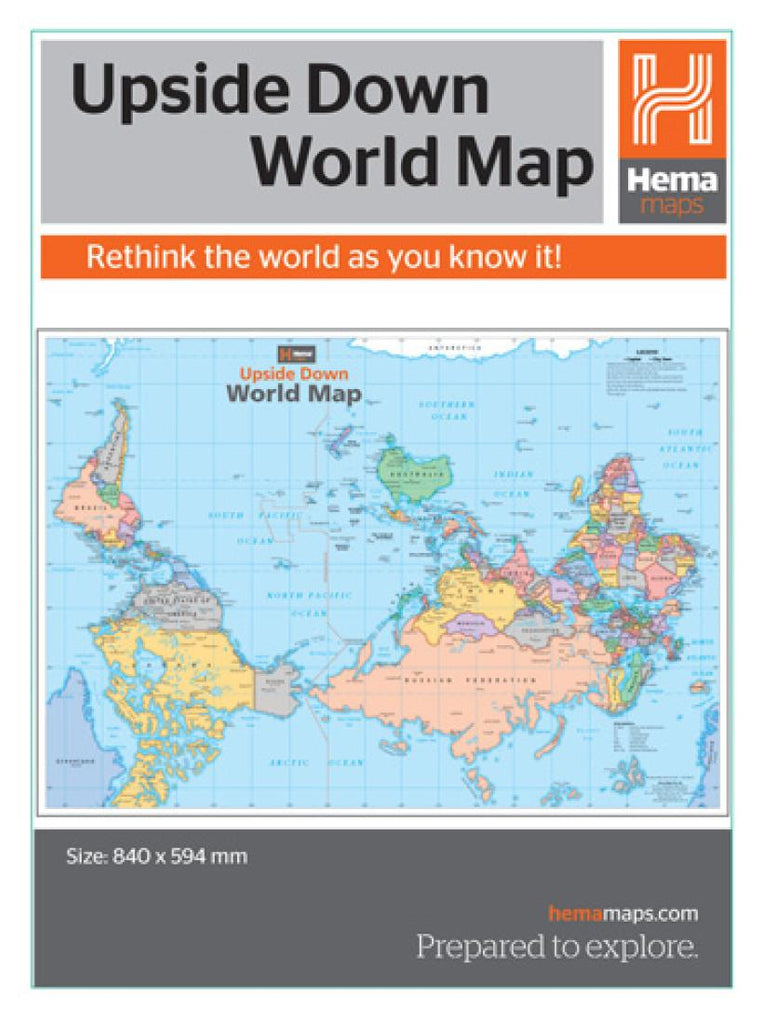Junior Elektricien Bende Buy map: World, Upside Down by Hema Maps – YellowMaps Map Store