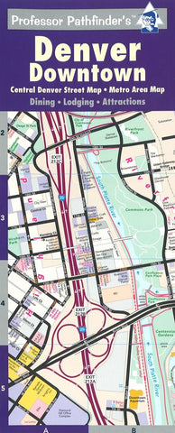 Buy map Denver, Colorado, Downtown by Hedberg Maps