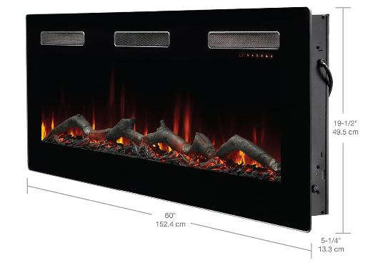 Dimplex Sierra 60 Wall Mount Electric Fireplace Sil60 The Electric 3465