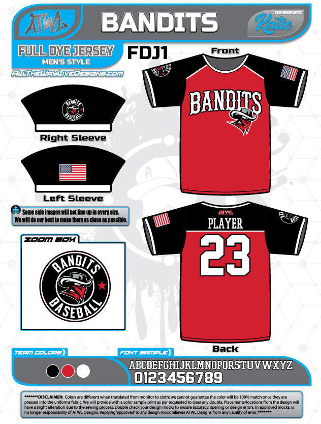 bandits baseball jersey