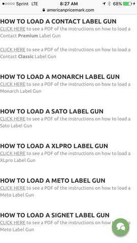 I'm a how to load price tagging guns
