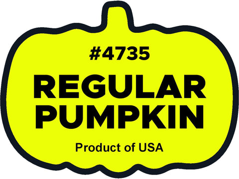 Regular pumpkin 4735 plu label