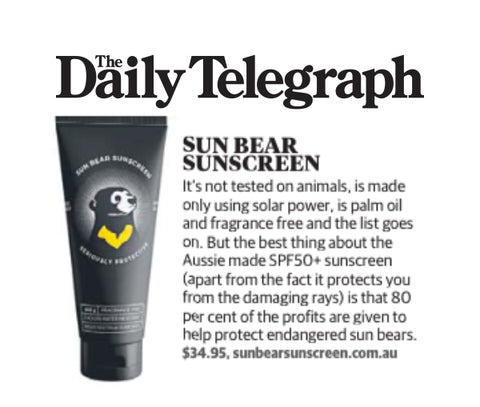 The Daily Telegraph Best Weekend Sun Bear Sunscreen
