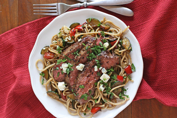 low-fodmap-steak-gorgonzola-pasta