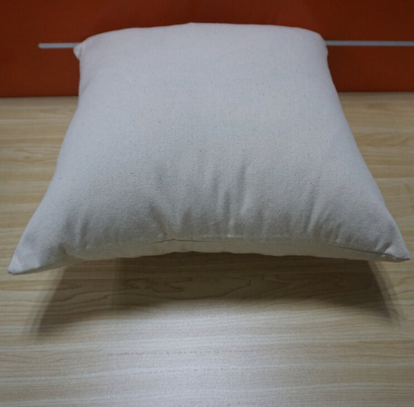 Blank natural cotton canvas pillow case 18"x18"
