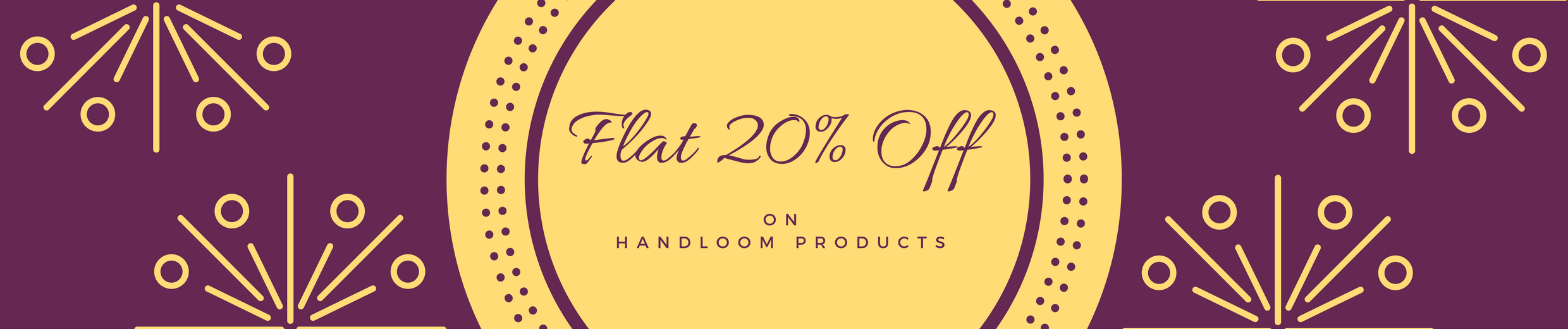 20% off on handloom products