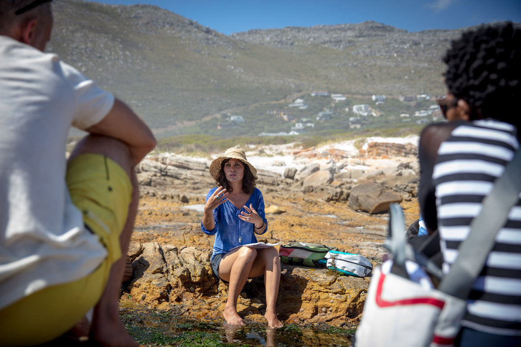 Sealand Gear Ambassador Roushanna Gray teaching a foraging class