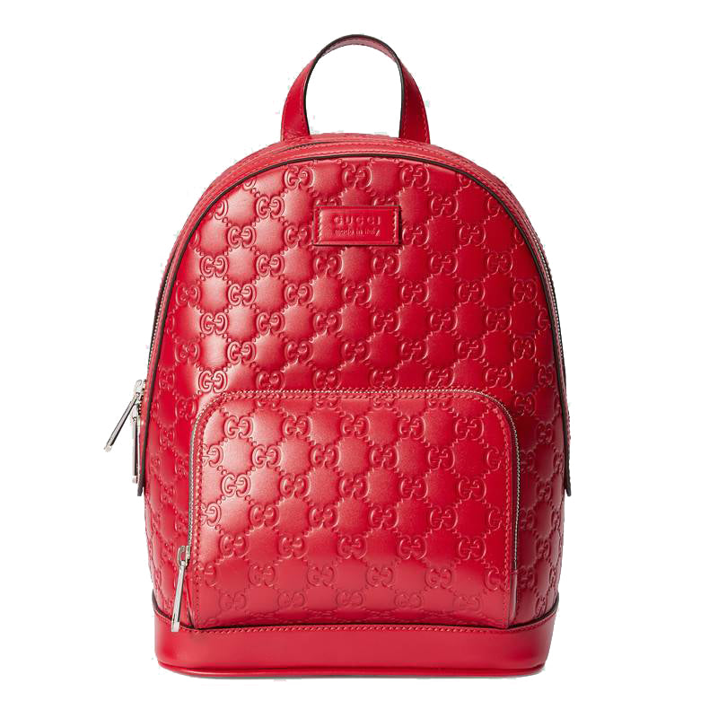 gucci signature leather backpack