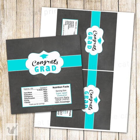 free graduation candy bar label