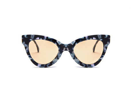 Cat Eye Style Magnetic Blue Marble Supernormal Sunglasses