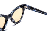 Cat Eye Style Magnetic Blue Marble Supernormal Sunglasses