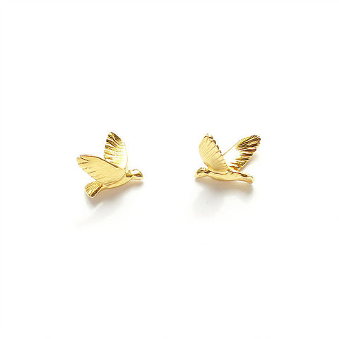 Earrings Gold Birds