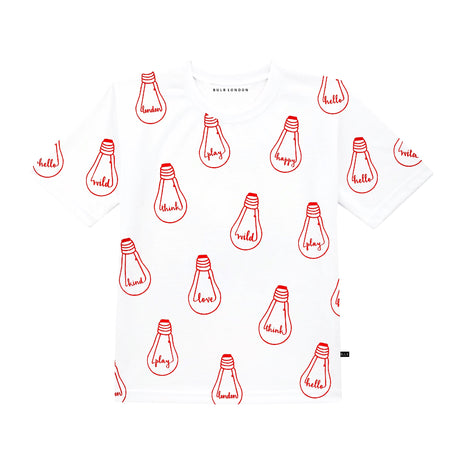Red Bulb allover print t-shirt