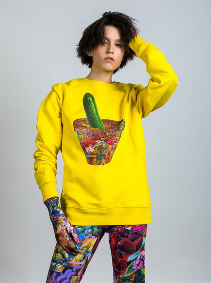 Laima Jurca Sweatshirt Cucumber Print