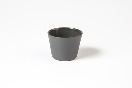 Black porcelain espresso mug