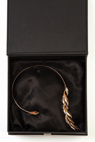 Olivia Rose Gold Asymmetrical Collar Necklace