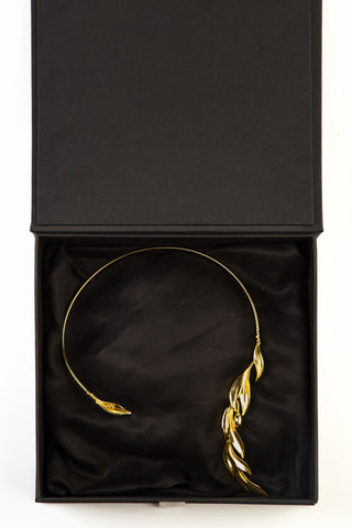 Olivia Gold Asymmetrical Collar Necklace