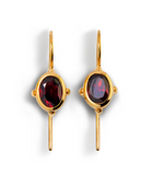 Sputnik earrings gold plated