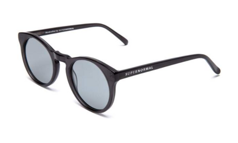 Soft Rounded Black Supernormal Sunglasses
