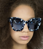 Square Oversized Blue Marble Supernormal Sunglasses