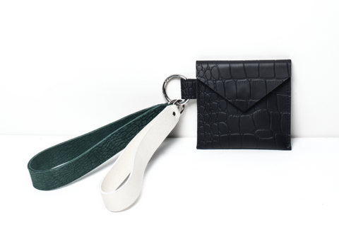 Micro Bag in Croc-effect Leather