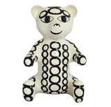 Bartenev Porcelain Bear,Small With Circle Drawings