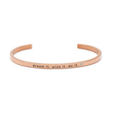 DREAM IT. WITH IT. DO IT. Bracelet Rose