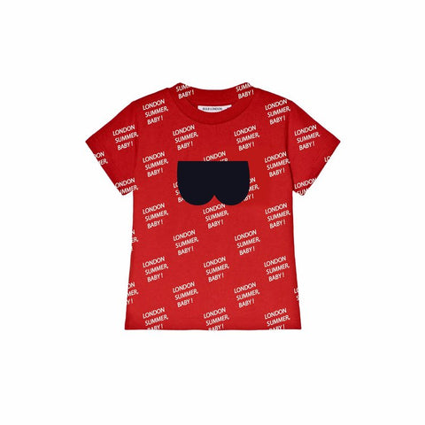 London Summer Baby Red T-shirt