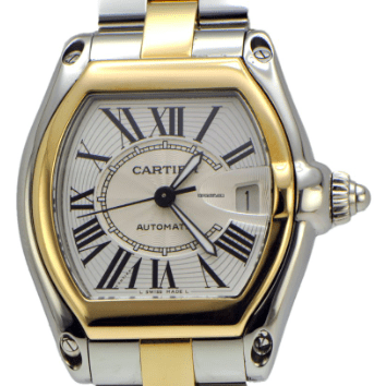 cartier roadster two tone