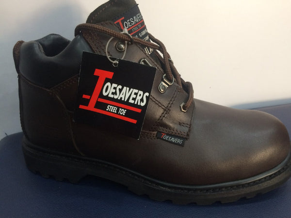 Toesavers Brown Leather Safety Boot SB 