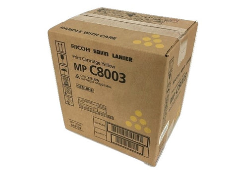 Genuine Ricoh Savin Lanier Yellow Toner MP C8003 - MP C6503 Print Cartridge