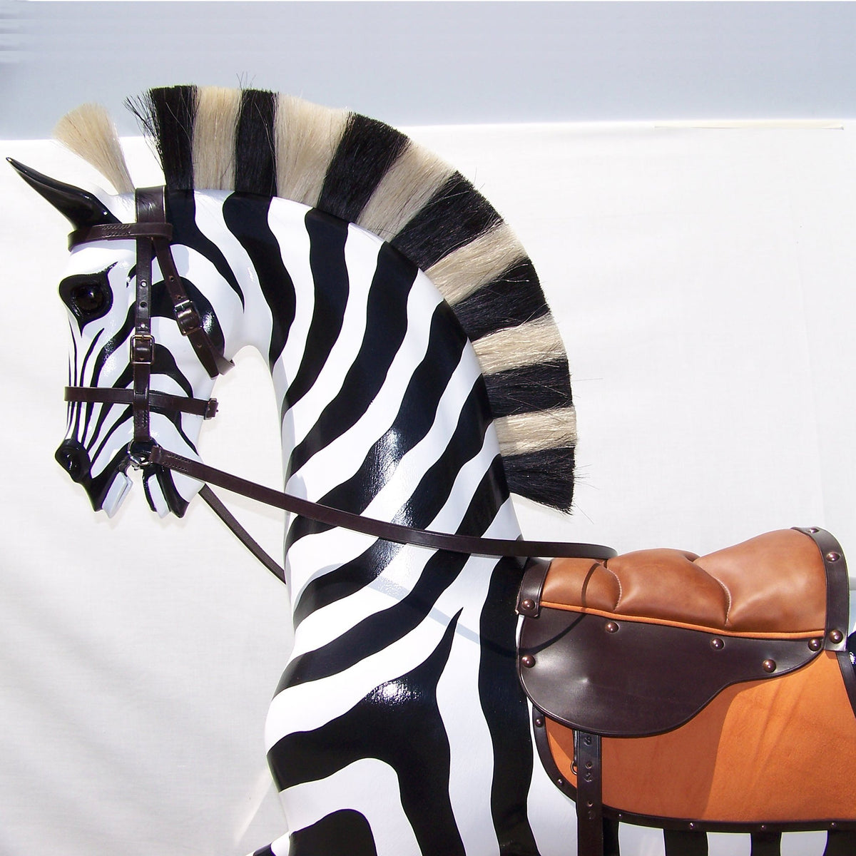 zebra rocking horse