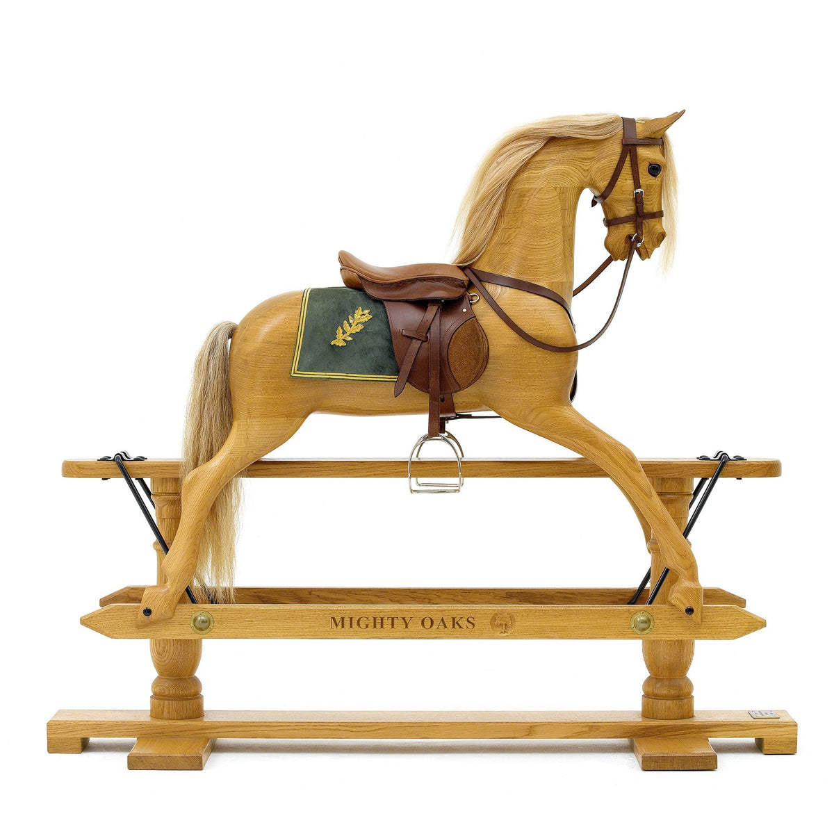 oak rocking horse