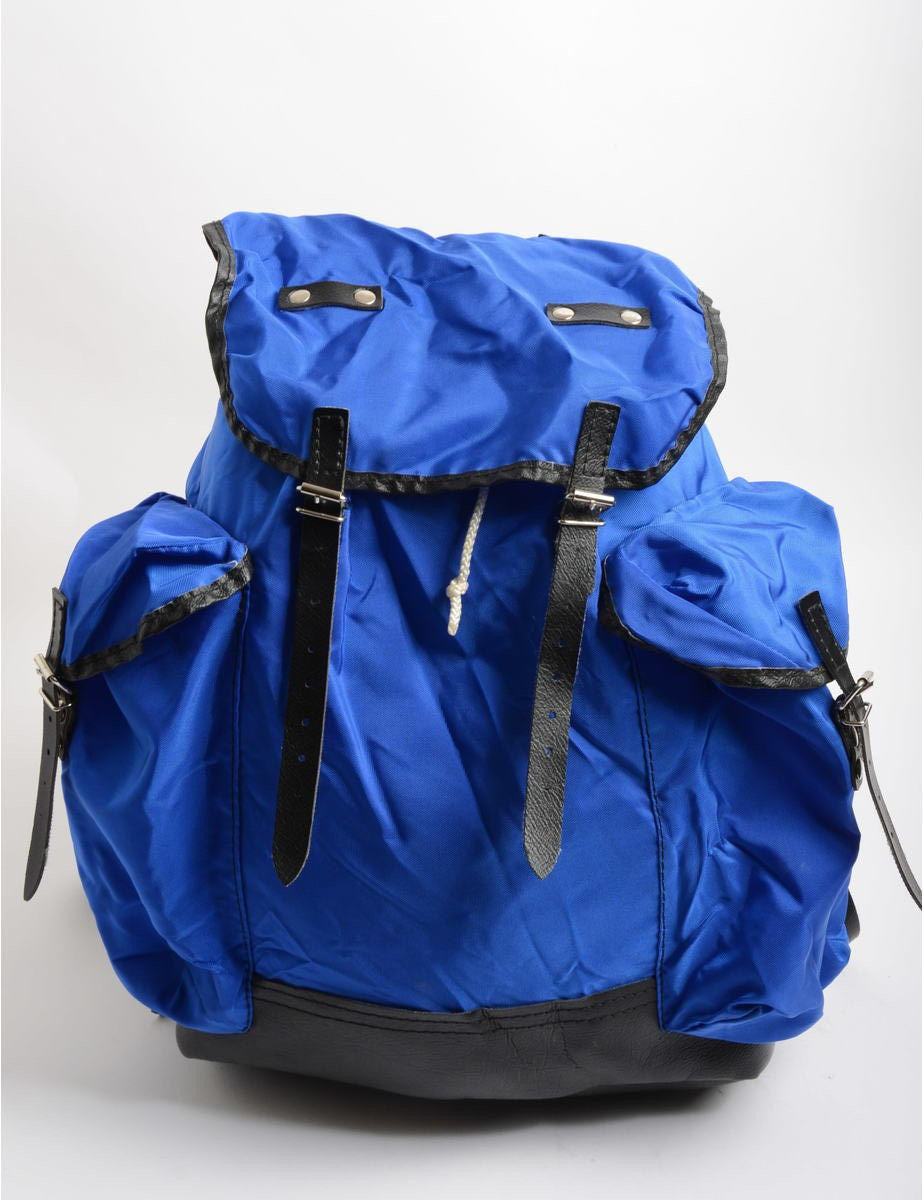 Backpack Blue With Contrasting Trim