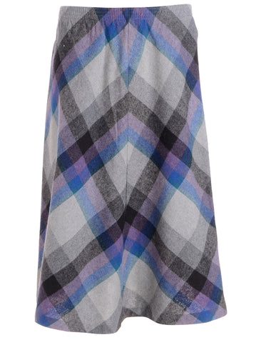 Checked A-line Skirt - M