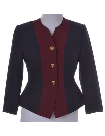 Casual Jacket Navy With Contrasting Panels