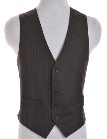 Waistcoat Black With A Belted Back
