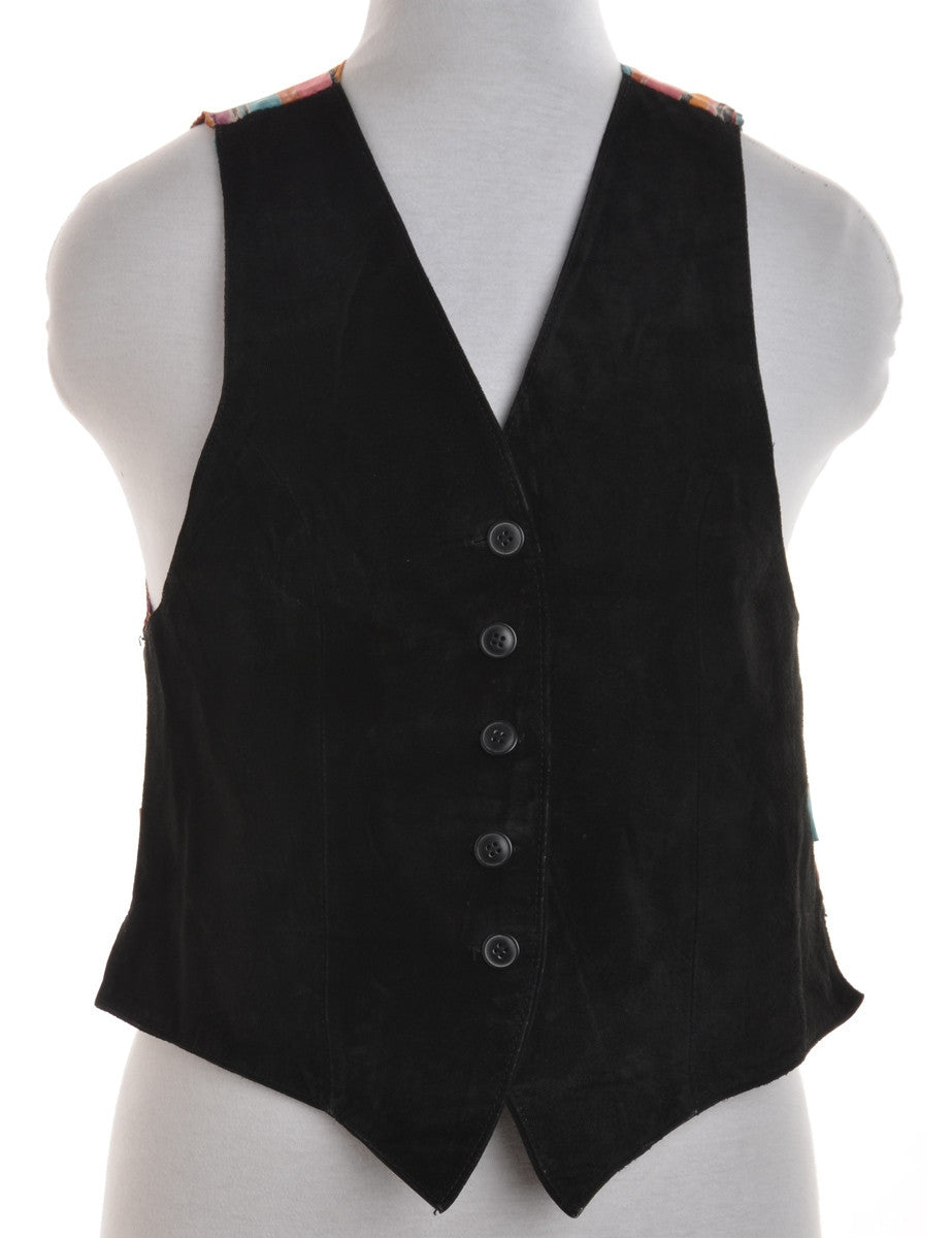 Waistcoat Black With Back Tie