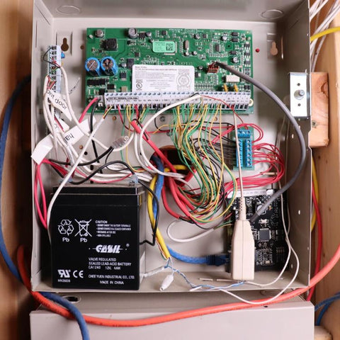 hardwired alarm system panel