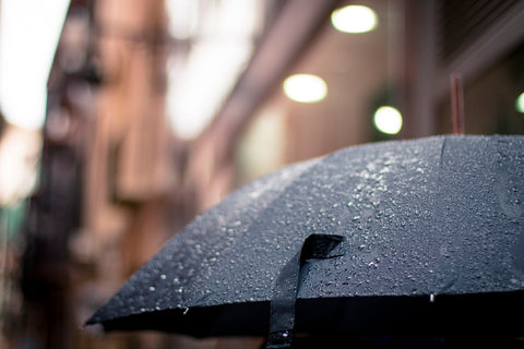 rain drops umbrella
