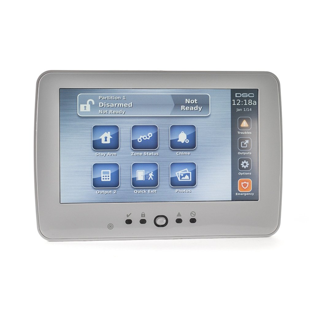 DSC 7-inch TouchScreen Alarm Keypad with Prox Support HS2TCHPRO Powerseries