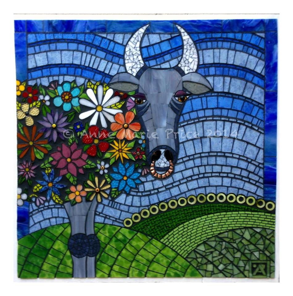Le Taureau à Mille Fleurs (The Bull covered with 1,000 flowers.) by Anne Marie Price