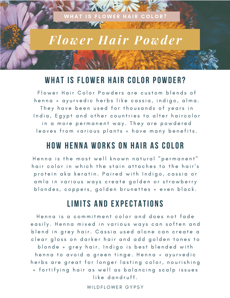 Flower Hair Powder