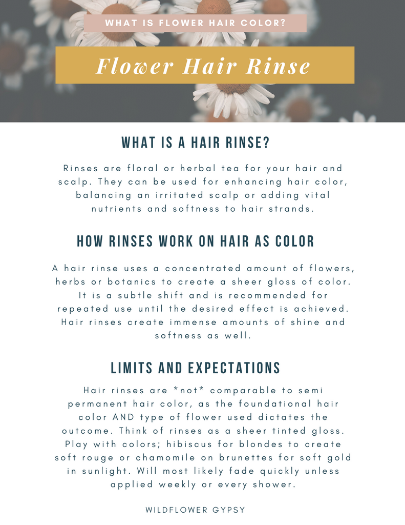 Flower Hair Rinse