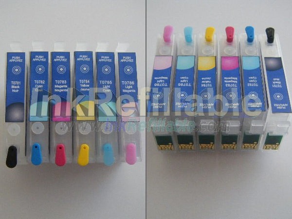 EMPTY Refillable cartridges T0781 T0782 T0783 T0784 T0785 T0786 #78 T078120 T078220 T078320 T078420 T078520 T078620 t078